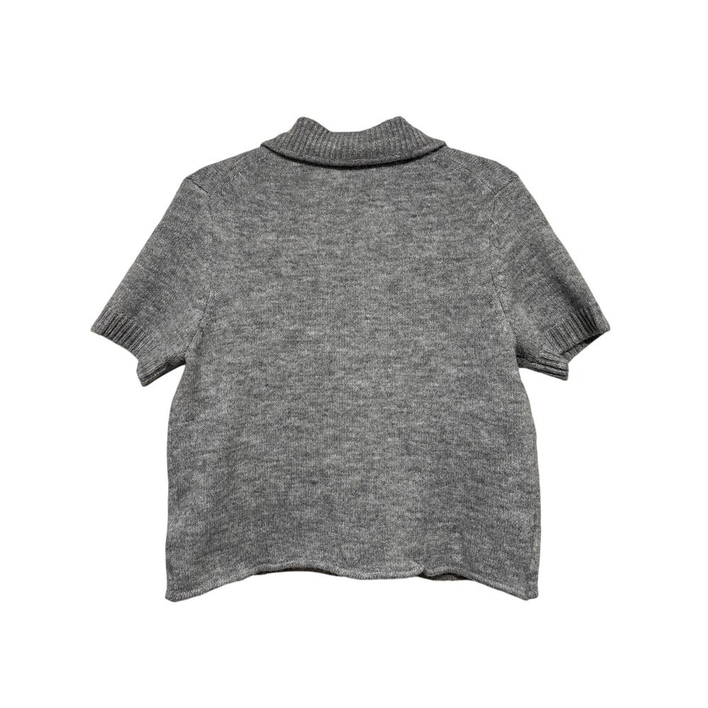 H&M Gray Short Sleeve Button Cardigan Sweater M - Picture 7 of 7